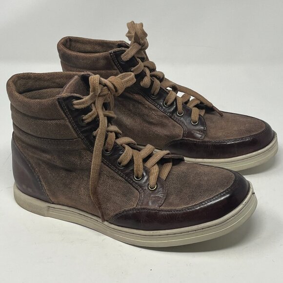 Bed Stu Workshop Lordmind men's high-top sneakers brown 8 leather - Picture 1 of 10